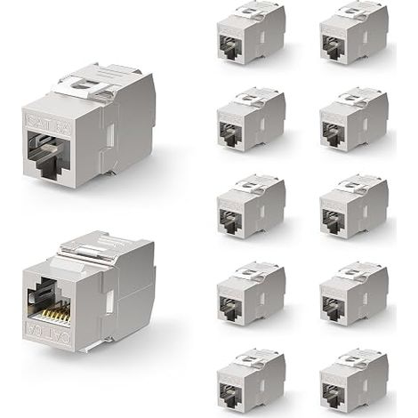 CAT6A Keystone RJ45 Toolless LSA Shielded Module (1/5)