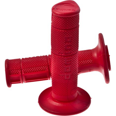 Leve cambio Domino Cross-Enduro sinistra + destra (rosse) 22/118mm chiuse (set) (1/2)