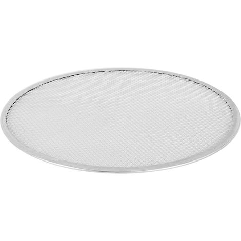 Runder, antihaftbeschichteter Backrost für Pizzaöfen, feinmaschiges Netz, 35 cm Durchmesser, robuster Gebäckrost, wiederverwendbares Backzubehör, perforiertes Backblech, Antihaftbeschichtung, ideal fü (1/5)