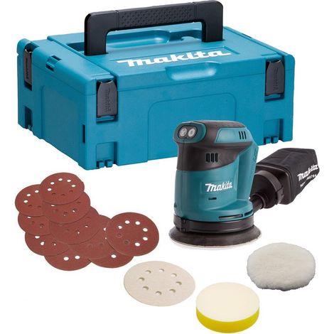 Makita DBO180Z 18v LXT Lithium Random Orbital Sander Polisher 125mm Wood Sponge (1/4)