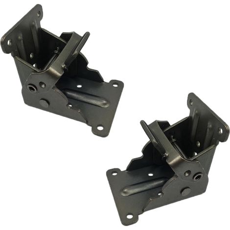 Support pliable avec charnières autobloquantes, fixations pour pieds et équerre de renfort pour pieds pliables, établi pliable, buanderie, garage, ba (1/5)