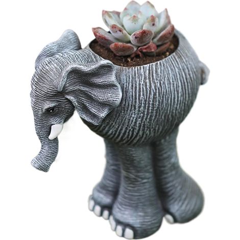 Blumentopf in Elefantenform für den Innenraum Blumentöpfe