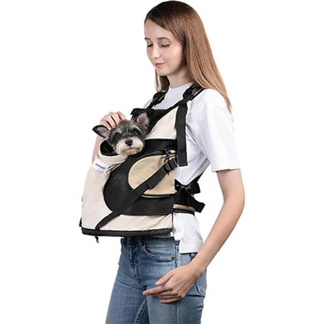 Breathable Dog Carrier Backpack for Small Dogs and Cats 8-18 lbs (1/5)