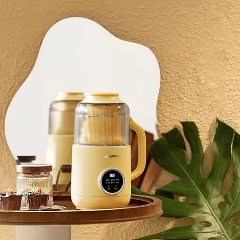 (Jaune) Machine à lait de soja 800 ml, silencieuse, extracteur de jus électrique ultra-performant (1/5)