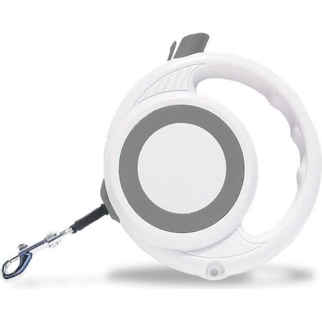 Correa extensible para perros – 8 metros – Para perros medianos de hasta 24,9 kg – Mango antideslizante – Freno con una sola mano – Uso sin nudos (1/4)