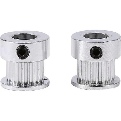 2 Stück Zahnriemenscheiben aus Aluminiumlegierung, 8 mm Innendurchmesser, 20 Zähne für 3D-Drucker