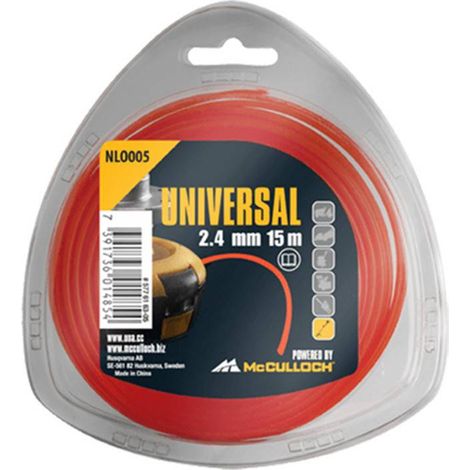 Universal - Fil nylon rond Ø 2,4 mm x 15 m (NL005) (1/6)