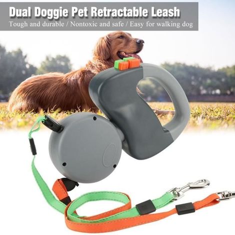 Laisse pour Double Chien Enrouleur Rétractable Pet Puppy Walking Laisse pour chien - CYA (1/3)