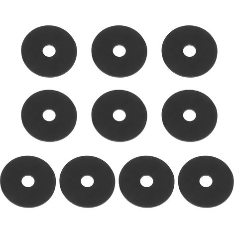 10 Pcs M5 Joint Plat En Silicone 5mm DI 20mm DE Noir (1/5)