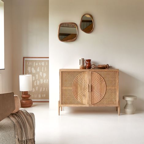 Tikamoon Sina Buffet bas en manguier H 90 cm × L 114 cm × P 45.5 cm (1/5)