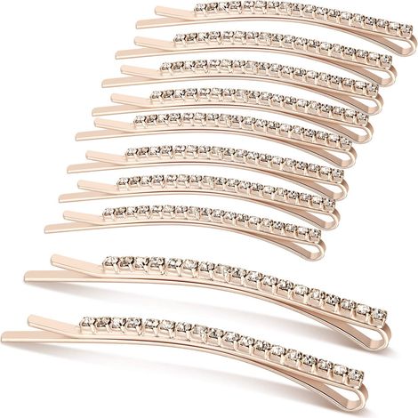 10 fermagli per capelli con strass, fermagli per capelli con cristalli, forcine, acconciature scintillanti, accessori decorativi per donne e ragazze (1/5)