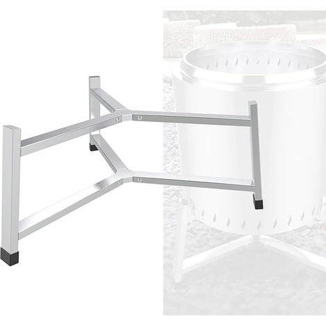 Support de cheminée portable en acier inoxydable, trépied pour feu de camp, pour cheminée extérieure, outils de sécurité pendant les réunions extérieures (38,1 cm) (1/5)