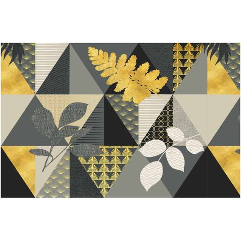 Set de Table à Motifs "Loelia" 28x44cm Jaune & Noir