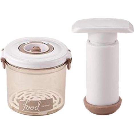 Conteneur de conservation des aliments sous vide portable Lucaser 1,05 L avec joint hermétique et pompe manuelle (1/5)