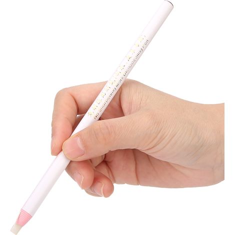 Lot de 8 crayons marqueurs Chinagraph blancs à cire pelable pour tissu, porcelaine et verre (1/5)