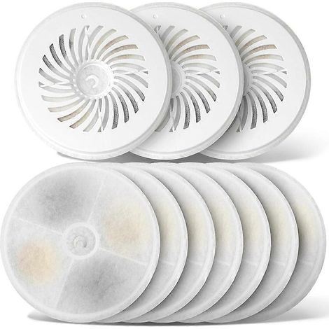Ersatzfilter 3.0 für Trinkbrunnen für Haustiere, hergestellt aus Aktivkohlefaser und Baumwolle, kompatibel mit intelligenten Wasserspendern für Katzen. (1/5)