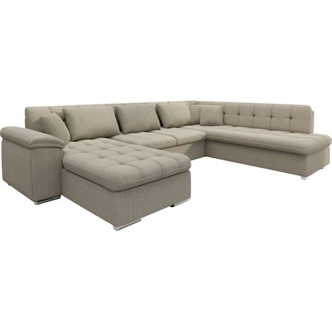 Sofá rinconero Comfivo Gemma VI, Izquierda, Función de descanso, 348x205x76cm, 0 (1/5)