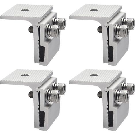 Set of 4 cable ties for roof cables, standing seam clips for heating cables, snow guards and solar panels. (1/4)