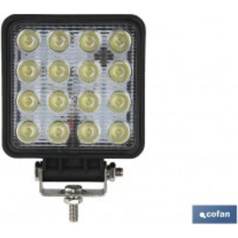 Faro trabajo 16 led 3360lm 6000k 48w, ip67 (10-30v)