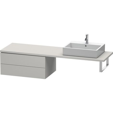 Consolle bassa L-CUBE 820x547x400mm cemento
