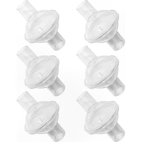 Hypoallergene Ersatzfilter für CPAP-Geräte, 6er-Pack Inline-Filter, kompatibel mit den meisten Beatmungsgeräten, reinigen die Luft, passend für verschiedene Modelle, ideal für den Dauereinsatz. (1/5)