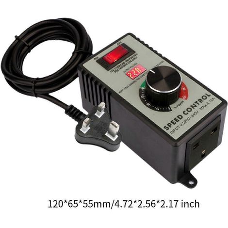 Regulador de velocidad con pantalla LED variable, controlador de velocidad para motor, edición 0901