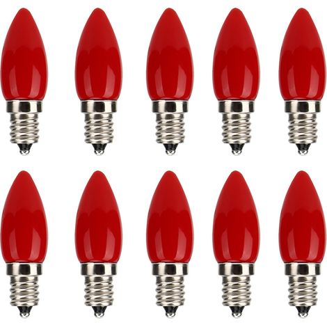 10 Ampoules LED Mini E12 1,5W 110V pour Lustre Plafonnier Applique Murale (1/5)