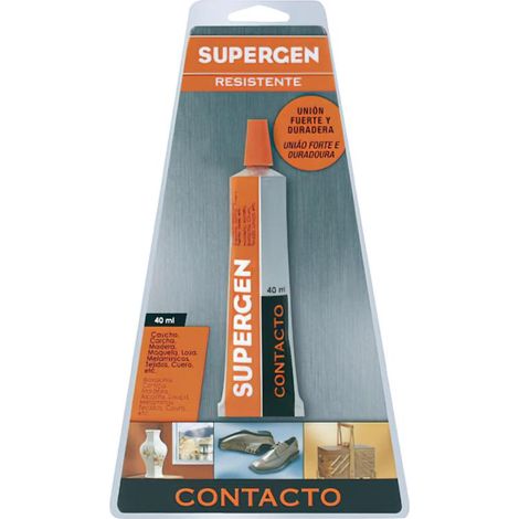 ADHESIVO DE CONTACTO EN TUBO TIPO CLASICO 40ML. SUPERGEN 62600-00000-04