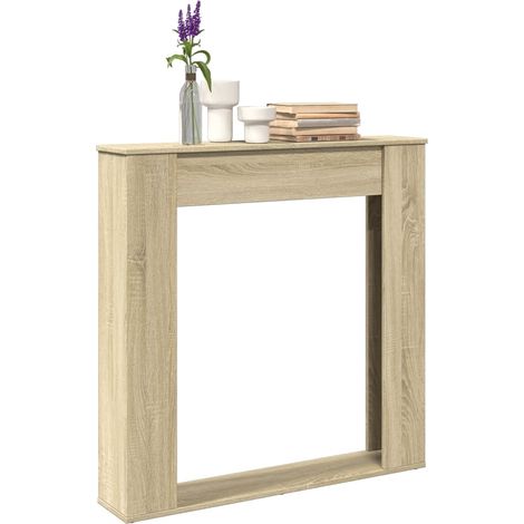 Kaminumrandung Sonoma-Eiche 100x20x100 cm Holzwerkstoff