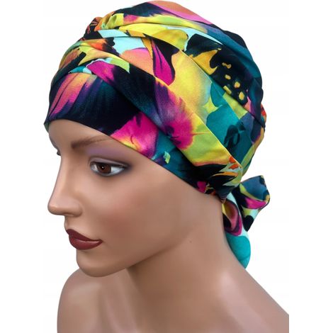 Turban pour femme Ayliz 459, foulard de printemps également à volants, après chimiothérapie (1/5)