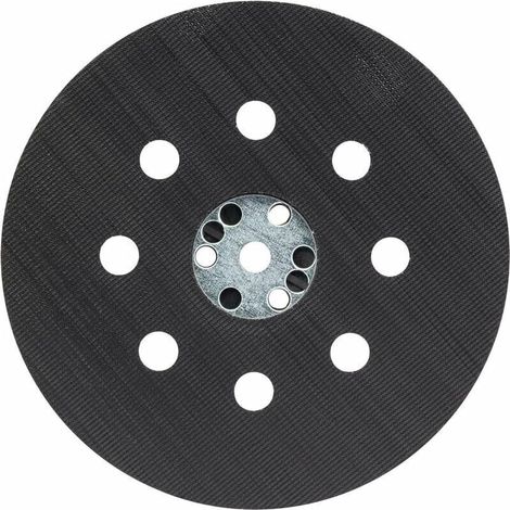 Plateau de Ponçage Mi-Dur (pour Peinture, Mastic, 8 Trous, Ø 125 mm, Accessoires Ponceuses Excentriques) (1/4)