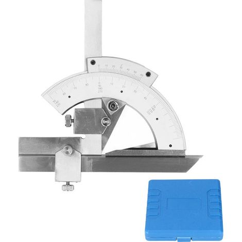 Vernier rapporteur de biseau 0 à 320 °, réglage fin universel, règle de mesure pour le travail du bois, traitement thermique 4cr13, acier inoxydable (1/5)