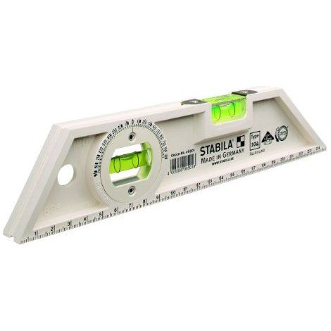 Stabila MP104ALLROUND Type 104 Allround Niveau à bulle, Blanc