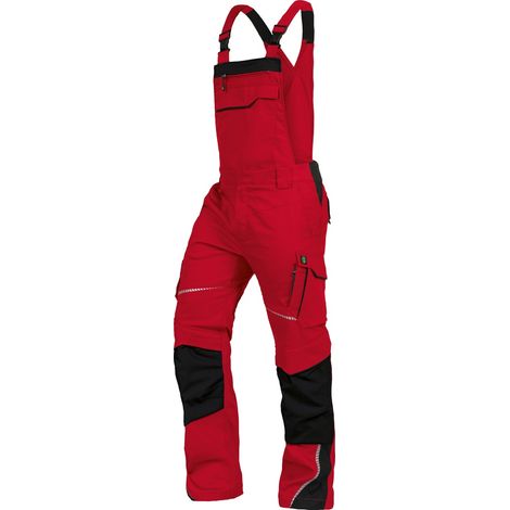 Leibwächter Latzhose Flex-Line FLEXL22 Gr. 27 rot/schwarz