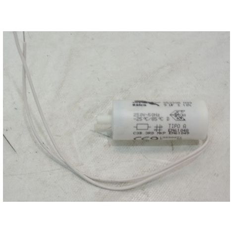Condensateur cylindrique 10Uf pour platine ballast d'éclairage 250V diam 30X69mm N10 RELCO S53908 (1/2)