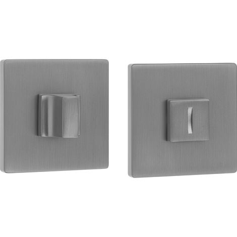 Placa de roseta cuadrada para inodoro con tirador interior gris Kuchinox (1/4)