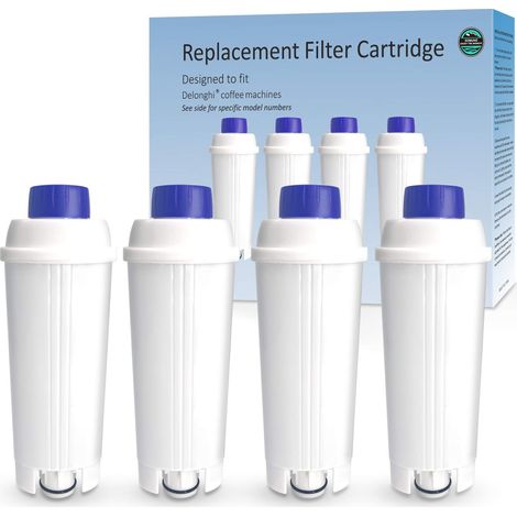 Filtres à eau pour machine à café avec amortisseur en charbon actif, Water Filter Replacement Compatible avec Machines à café ECAM, Esam, ETAM, BCO, EC. Lot de 4 (1/5)