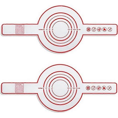 Tapis à pain en silicone pour cocotte en fonte, antiadhésif, réutilisable (2 unités) (1/5)