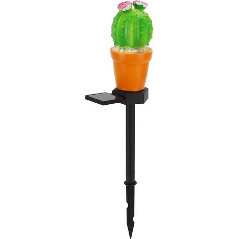 Lampe solaire LED étanche IP65 à piquet pour jardin extérieur, jardin, cactus à une tête (1/5)