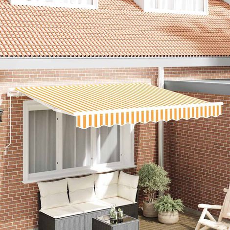 Toldo Retráctil Amarillo 250 x 200 cm tela