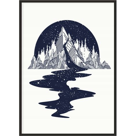 Bild Poster im Rahmen 53x73 cm Berge P1090 (1/4)