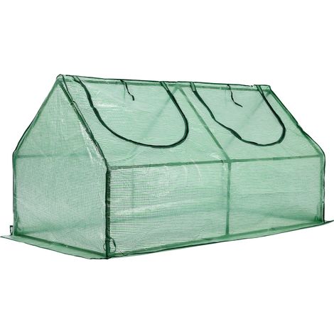 Aoodor 4×2×2 ft Mini-Gewächshaus mit Grüner PE-Abdeckung
UV-geschützte Roll-Up-Reißverschlussfenster, Ideal für den Innen- oder Außenbereich auf Hochbeeten (1/5)