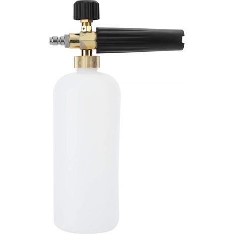 Pulverizador de espuma de alta presión con conexión rápida de 1/4 de pulgada, bomba para lavado de coches, alcance de 5 m (16,4 pies) para la limpieza de coches, casas y jardines (28 x 17 cm).