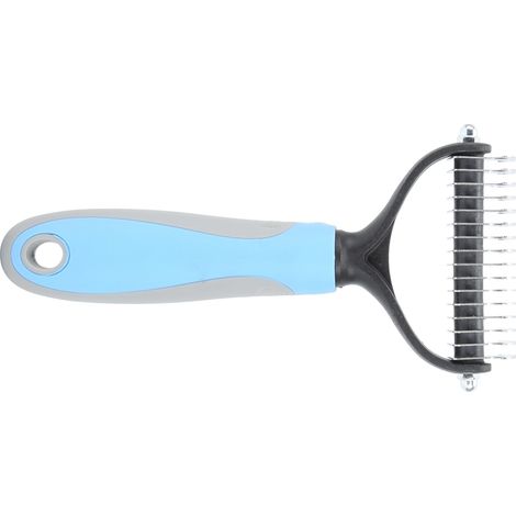 Brosse de toilettage pour chiens et chats, peigne coupe-nœuds, peigne et outil de toilettage bleu S (1/5)