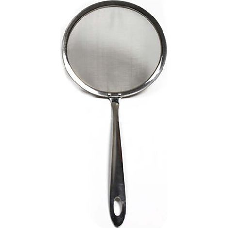 Cuillère À Écumoire - Manche Long - Filtre À Mailles Fines En Acier Inoxydable - Pour Bouillon, Fondue, Wok Et Cuisson En Huile - 1 Pièce (1/5)