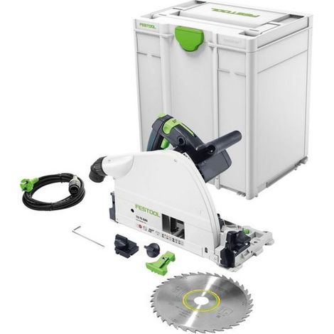 Festool – Scie circulaire plongeante 1600W – Profondeur de coupe 75mm – Pour bois dur – Moteur monté sur trois paliers – 576110