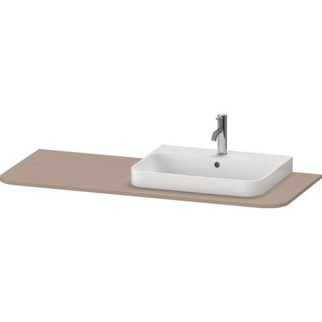 Consola Duravit Happy D.2 Plus 1300x550 mm, 1 corte a la derecha,