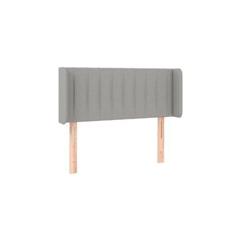 Tête de lit à LED Gris clair 83x16x78-88 Tissu (1/5)
