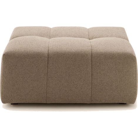 Pouf modulable en Effet capitonné tissu texturé Glory UBERTO (1/4)