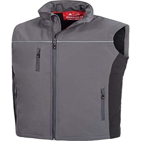 Nitras Motion Tex Light Gilet da Lavoro per Uomo e Donna - Softshell - Antivento (1/3)